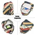 thumbnail image 5 of FORMRS Mini Backpack Purse for Women Quilted Travel Daypack Casual Shoulder Bag, Beige Stripes, 5 of 7