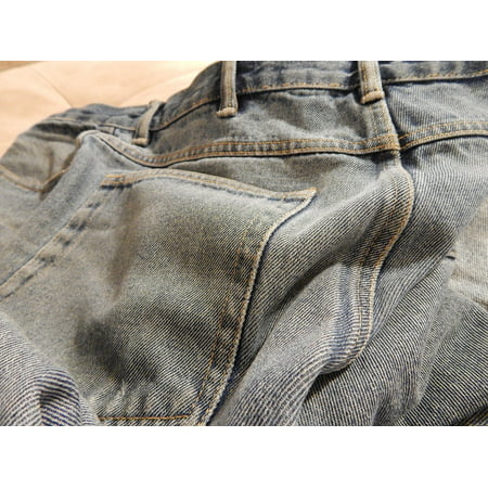 Peel-n-Stick Poster of Pocket Denim Clothing Jeans Pants Trousers Blue ...