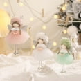 thumbnail image 6 of HHBEAUTY Christmas Angel Doll Ornaments 6.4inch Elegant Christmas Tree Plush Ornaments Hanging Angel Pendant with Glittering Antlers, Wings & Puffy Tulle Skirts for Holiday Party Decoration, 6 of 7