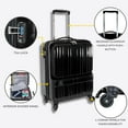 thumbnail image 3 of J World Cue Polycarbonate Carry-On with front pocket for Travel, 3 of 6
