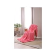 thumbnail image 4 of Pink Ribbed Throw Blanket 50X60 100% Polyester, 4 of 5