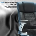 thumbnail image 4 of Ergonomic Office Chair,500lbs Office Chair With Adjustable Lumbar Support With Flip-up Armrest And Wider Seat Ergonomic Leather Chair Breathable With Quiet Rubber Wheels, 4 of 8