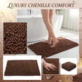 thumbnail image 6 of Absorbent Bathroom Floor Mat, 15.7 x 23.6in Water Soaking Entrance Door Rug, Non-Slip Soft Bath Rug for Shower Room and Vanity, Coffee, 6 of 6