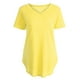 thumbnail image 3 of La nueva manga del cortocircuito del cuello del color sólido V de la camiseta de las mujeres de Irfora Camiseta mujer, 3 of 7