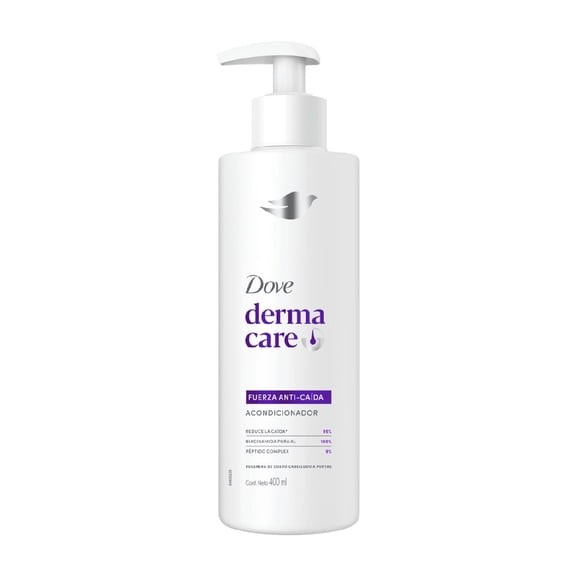Acondicionador Dove Derma Care fuerza anti-caída, reduce la caída, 400 ml