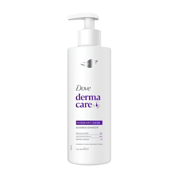 Acondicionador Dove Derma Care fuerza anti-caída, reduce la caída, 400 ml