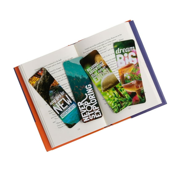 Enchanted Forest Motivational Bookmarks - 48 Pieces