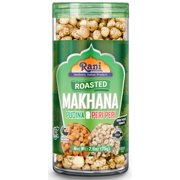 Rani Roasted Makhana (Fox Nut/Popped Lotus Seed) 2in1 Pudina & Peri Peri 2.6oz (75g) Ready to eat, Hand Picked Foxnuts ~ High in Protein | Vegan | Gluten Friendly | NON-GMO | Kosher | Indian Origin