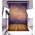thumbnail image 2 of ABPHOTO Polyester 5x7ft Photography Backdrop Retro Grunge Texture Background with Wooden Floor Platform Empty Interior Room Backdrops for Photo Shoots Adult Kids Personal Portrait Photo Studio Props, 2 of 4