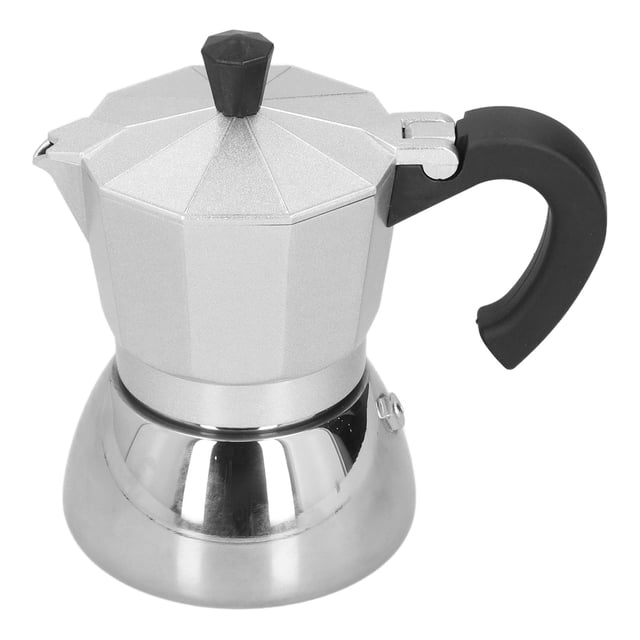 Stove Top Coffee Maker,180ML 4 Cups Aluminum Coffee Percolator Coffee Pot Compact and Lightweight