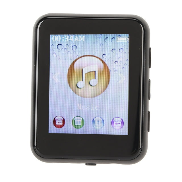 Reproductor MP3 Bluetooth HiFi sin pérdidas Pantalla táctil de 1,8 pulgadas Admite grabación Reproductor MP3 8G con altavoz Libro electrónico Negro