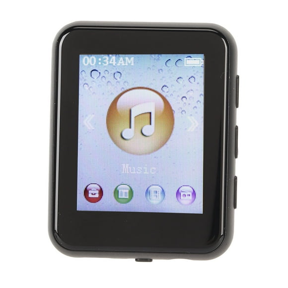 Lecteur MP3 Portable, Écran Tactile 1.8 Pouces BT 5.0 Son HiFi Sans Perte, Supporte la Radio FM, Lecture Vidéo Livre Électronique