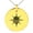 Gold, variant on Stainless Steel Pirate Skull Star Compass Engraved Small Medallion Circle Charm Pendant Necklace