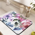 thumbnail image 4 of Microfiber Dish Mat with Watercolor Floral Design - Protective & Absorbent - Large 18x24 Inches, 4 of 7