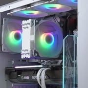 Vetroo V5 White CPU Air Cooler w/ 5 Heat Pipes 120mm PWM Processor Cooler for Intel LGA 1851/1700/1200/115X AMD Ryzen AM5 & AM4 w/Addressable RGB Lighting Sync