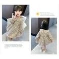 thumbnail image 5 of Yidarton Girls Long Sleeve Dress 2022 Autumn New Baby Girl Floral Princess Dress Foreign Style Children's Clothing 110CM, 5 of 9