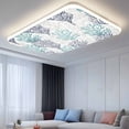 thumbnail image 2 of Teal Blue Grey Coral Coastal Fluorescent Light Covers, Summer Beach Seaside Nautical Magnetic Light Covers for Ceiling Lights, Fluorescent Ceiling Shade for Classroom Bedroom Office 4x2Ft x 3PCS, 2 of 8