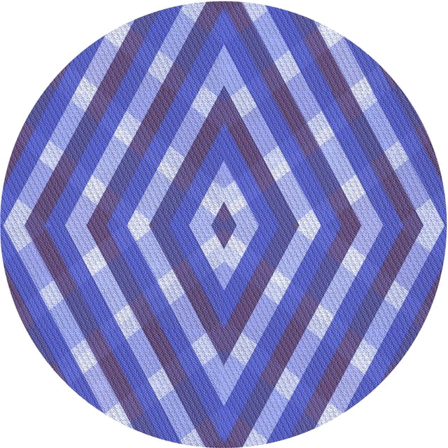 Ahgly Company Machine Washable Indoor Square Transitional Purple Amethyst Purple Area Rugs, 3' Square