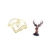 thumbnail image 5 of Dispensador De Servilletas Con Brazo Pesado Para Mesa, Con Adorno De Cabeza De Ciervo, Estatua De Resina, Adorno Decorativo Para Hotel, Bar, Cafetería, Mesa De Comedor., 5 of 8