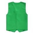 thumbnail image 3 of Lejafay Unisex Kids Volunteer Activity Vest Button Up Waistcoat Boys Girls Waiter Bartender Uniform Green XL/13, 3 of 5