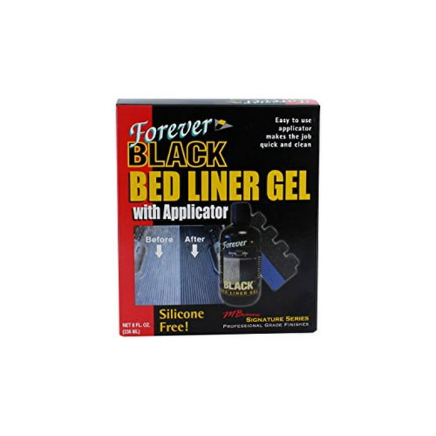 Forever BLACK Truck Bed Liner Gel w/ foam applicator