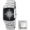 Personalized Planet Armitron Men's Swarovski Crystal Silver-Tone Gray Dial Watch