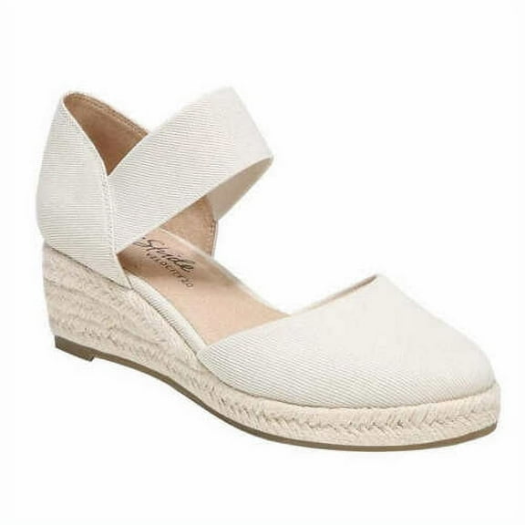 LifeStride Ladies' Espadrille Wedge (7.5, Almond)