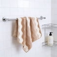 thumbnail image 4 of Cinvoph Soft Hand Towels for Bath, Face, Highly Absorbent Decorative Wave Striped Bathroom Towel, Machine Washable 14"x29" Coffee, 4 of 6