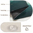 thumbnail image 6 of 2'x6' Rug Runners for Hallways Kitchen, Teal Beige Ombre Non Slip Entryway Beside Floor Carpet Runner, Minimalist Ocean Waves Linen Washable Laundry Room Bedroom Throw Rugs Mat for Family Pet, 6 of 8