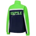 thumbnail image 3 of Women's G-III 4Her by Carl Banks College Navy Seattle Seahawks Post Game Full-Zip Track Jacket, 3 of 3