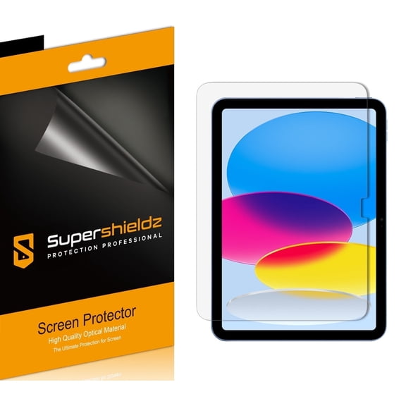 (3 Pack) Supershieldz Designed for iPad 11-inch A16 2025 (11th Gen) / iPad 10th Generation 10.9 inch (2022) Screen Protector, High Definition Clear Shield (PET)