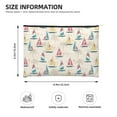 thumbnail image 3 of Susaid Reto Marine Nautical Print Makeup Mini Bags for Women Multi Color Cosmetics Bag Travel Toiletry Bag Pencil Pouch Blank Makeup Bags with Zipper, 3 of 7