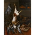 thumbnail image 3 of Hinrich Stravius 20x24 Black Modern Framed Museum Art Print Titled - Hunting Still Life with a Hare (1684), 3 of 5