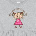 thumbnail image 4 of Inktastic My Grammy Loves Me Girls Baby Dress, 4 of 5