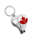thumbnail image 1 of Feliz dia de Canada 4 de julio Maple Leaf Texture Cortador de clavos Anillo Llavero Abrebotellas Clipper, 1 of 3