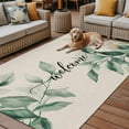 thumbnail image 2 of Fsddascl Green Leaves Outdoor Rug for Patio/Deck/Porch, Non-Slip Large Area Rug 6 x 9 Ft, Retro Spring Pastoral Botanical Farmhouse Indoor Outdoor Rugs Washable Area Rugs, Camping Rug Carpet, 2 of 5