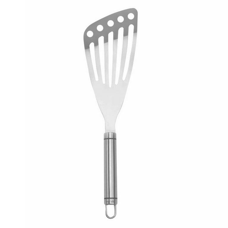 Styling Spatula, Slotted Turner, Stainless Steel Pancake Flipper