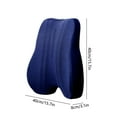 thumbnail image 2 of chaungfeng Office Chair Lumbar Cushion, Sedentary Foam Lumbar Cushion, Ergonomic Pillow for Tailbone Sciatica and Back Pain Relief, for Car Seat Gaming Chair 15.7x3.1x15.7 Inch, 2 of 6
