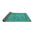 thumbnail image 2 of Ahgly Company Indoor Rectangle Oriental Turquoise Blue Industrial Area Rugs, 2' x 4', 2 of 4