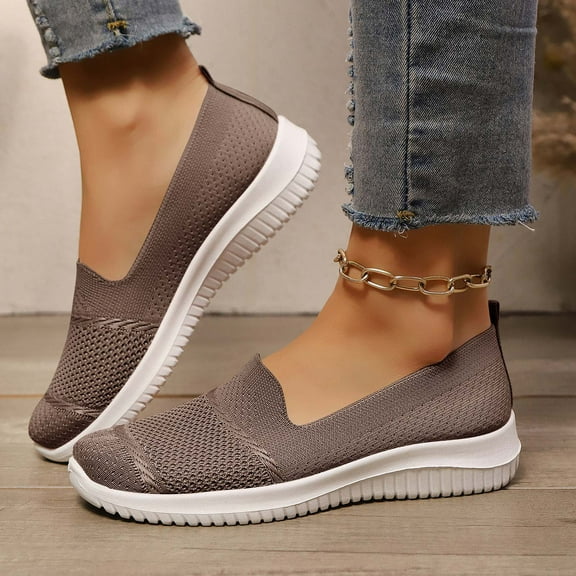 Women's Woven Orthopedic Diabetic Shoes Breathable Soft Sole Arch Support Anti Skid Walking Sneakers