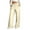 Beige pants for women, variant on ABPWLY Pants for Women Wide-Leg Pants for Women Casual Elastic Waist Drawstring Lightweight Comfy Palazzo Pants Flared Trousers with Pocket Casual Pants for Women