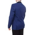 thumbnail image 5 of Men's Slim Fit 1 Button Shawl Lapel Tuxedo Jacket & Pants - Indigo Blue, 5 of 5
