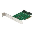 thumbnail image 1 of StarTech.com 3-port M.2 SSD (NGFF) Adapter Card - Supports 1x PCIe (NVMe) M.2 SSD, 2x SATA III M.2 SSDs - PCIe 3.0 Adapter (PEXM2SAT32N1) - Interface Adapter - M.2 - M.2 Card / SATA 6 Go/s - PCIe 3.0, 1 of 13