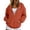 Orange, variant on Oversized Half Zip Up Hoodie Women Lightweight 2026 Casual Long Sleeve Zipper Sweatshirts Fall Winter Track Jackets