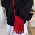 thumbnail image 2 of XINXIAOO Bohemian Fringe Messenger Bag, Crossbody Phone Purse with Adjustable Strap, 2 of 5