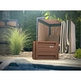 thumbnail image 3 of 2 x 2 Square Metal Planter Box Durable Raised Garden Bed in Galvalume Steel 24 x 24" With 18" Inch High Walls (Cocoa Brown), 3 of 6