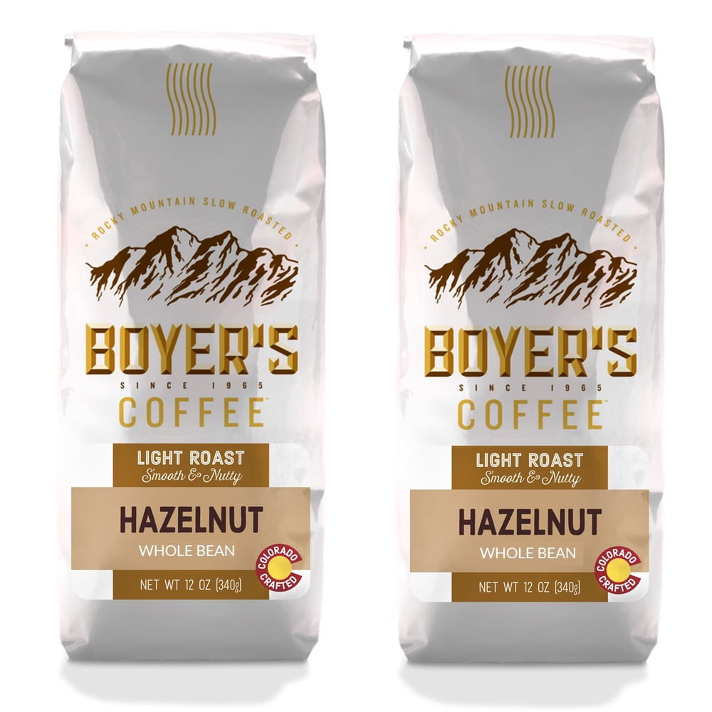 Boyer's Coffee Hazelnut, Whole Bean, Flavored Coffee, 2