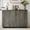 Gray, variant on Sideboard Buffet Cabinet with Storage, 47" Fluted Coffee Bar Cabinet with Adjustable Shelves, Accent Sideboard Cabinet for Living Room Kitchen, Dark Gray