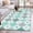 Blue, Mint, Seafoam, Sky Blue, variant on Modern Geometric Round Area Rug 4ft, Colorful Polka Dots Rhombus Checkered Washable Non-Slip Circle Rugs for Bedroom Living Room Kitchen, Soft Non Shedding Circle Carpet for Dining Room Dorm