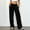 Velvet Pants-Black, variant on Gamivast Velvet Wide Leg Pants for Women Soft Drawstring Elastic Waist Flowy Relaxed Trousers with Pockets Casual Work Trouser Spring Holiday Outfits